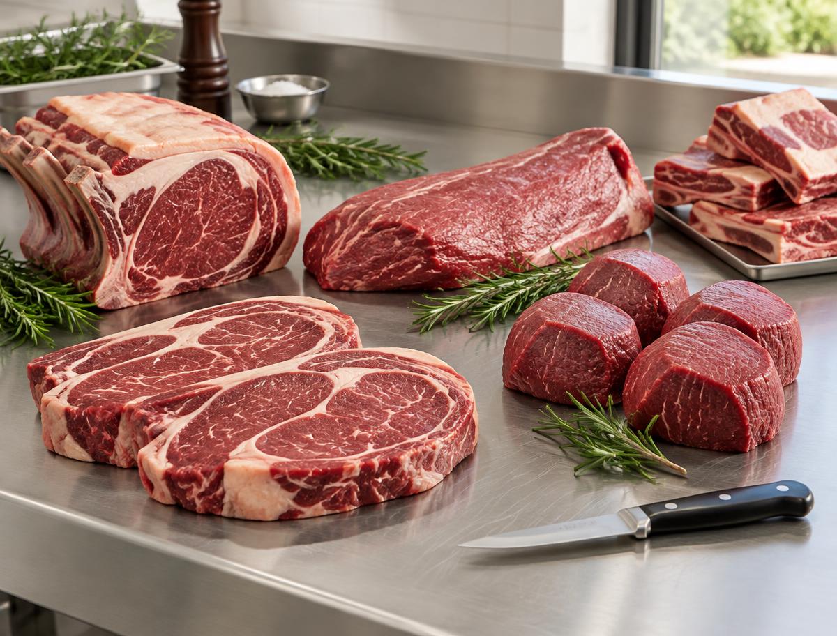 Illustrative fresh meat preparation photograph